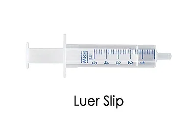 LUER-SLIP PLASTIC SYRINGES 10 ML (POLYETHYLENE BARRELS / POLYPROPYLENE PLUNGERS)